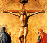 Распятие. Фрагмент. Часть полиптиха из церкви Кармине в Пизе. Мазаччо